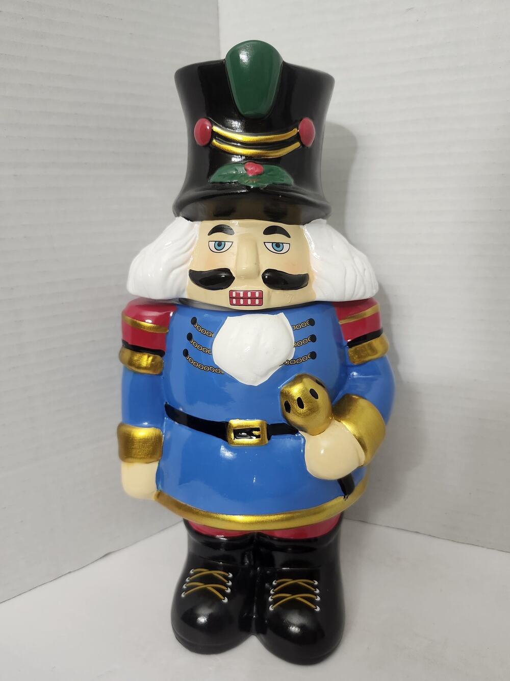 Toy Soldier Nutcracker David's Cookies Christmas Ceramic Cookie Jar